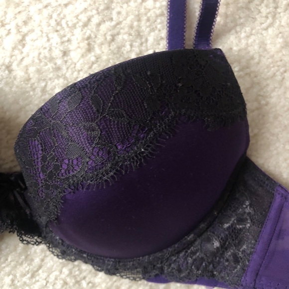 Purple and black lace bra - Picture 7 of 7